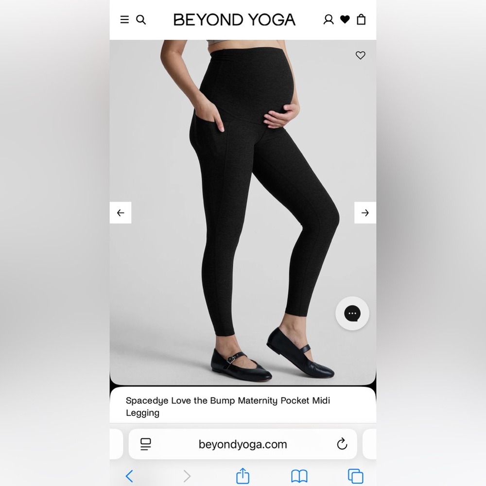 Spacedye Love the Bump Maternity Pocket Midi Legging